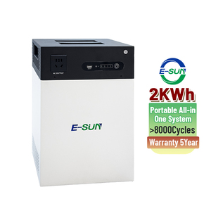 Ready To Ship All-in-one 1kw + 2kwh Portable Power Storage Potable Mini Lifepo4 Battery With Inverter All In One